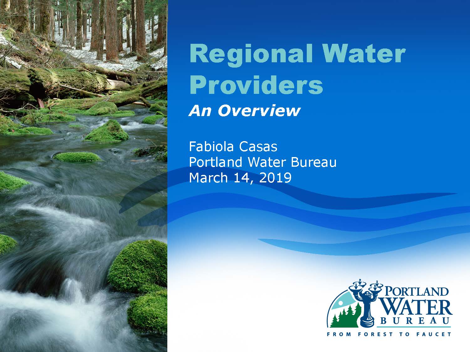 Presentation #6 - Regional Water Overview Cover Page